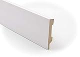Zócalo - Rodapié Blanco de PVC hidrófugo, 8cm de alto y 220cm largo