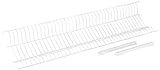 Sauvic 92200 - Escurreplatos Armario plastificado 85 cm, con 2 regletas, color blanco, 85 x 25 x 5 cm