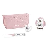 Miniland Thermokit - Set de 3 termómetros digitales de bebé, color rosa