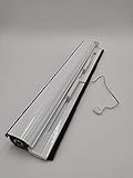 Kit de mosquitera enrollable de aluminio para ventana de 39mm (1000x1000mm, BLANCO)