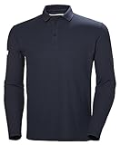 Helly Hansen CREWLINE LS Polo Camisa, 597 Navy, L para Hombre