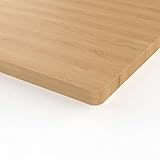 E.For.U® Tablero de mesa de madera de haya de 180 x 80 cm