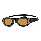 Zoggs Predator Flex Ultra Reactor-Smaller Fit Gafas de natación, Unisex, Negro/Metallic Gold/Copper Polarized, Small (302928)
