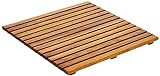 AsinoX TEK4A5050 - Tarima de ducha y baño, madera de teca, marrón
