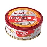 INDALITOS - Bandeja de 5 latas de crema de queso de cabra fundido 220 gr