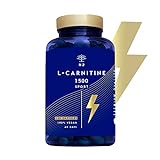 L-CARNITINA Natural 1500 mg, Quemagrasas Potente Para Adelgazar | L Carnitina Pre Workout Gym, Mejora Energía, Resistencia y Rendimiento. 120 Cápsulas Vegetales. CE, Vegano, N2 Natural Nutrition