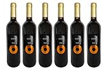 Vino Tinto 0,0 SIN ALCOHOL – DOS MUNDOS | Caja de 6 botellas x 0,75 cl | Bodegas Los Corzos