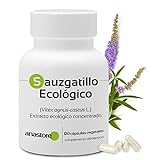 Sauzgatillo ecológico (Vitex agnus-castus) * 24 mg / 120 cápsulas * Extracto concentrado 4: 1 de fruto del sauzgatillo