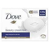 Dove Jabón en Pastilla Limpiadora para Manos y Cara 2en1 con 1/4 de Crema Hidratante - Pack de 2 x 90g