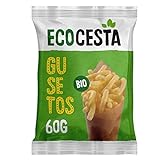Ecocesta - Gusanitos Ecológicos - 60 g - Sin Azúcar Añadido - Apto para Veganos - Aperitivo Horneado - Ideal para Picar entre Horas