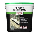 MEM Fix&Fertig - Mortero para juntas, 12,5 kg, color gris