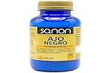 SANON Ajo Negro - 120 Cápsulas de 450mg - Ayuda a tus Defensas y Mejora la Circulación Sanguínea - Control de los Niveles de Colesterol - Antioxidante - Sin Gluten, Apto para Veganos