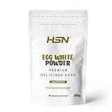 HSN Albúmina de Huevo en Polvo Sabor Natural 500 g = 17 Tomas por Envase | Proteína de Claras Deshidratadas de Gallinas no Enjauladas | No-GMO, Vegetariano, Sin Lactosa