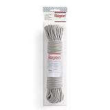 Rayen | Cuerda de tendido | Cuerda de Nylon | Uso Interior y Exterior | Antideslizante | 20 m de tendido | Color Gris