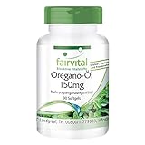 Aceite de Orégano 150mg - Origanum vulgare - Potente Extracto 10:1-90 Cápsulas blandas - Calidad Alemana