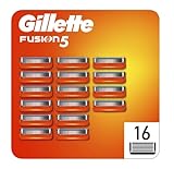Gillette Fusion 5 Cuchillas de Afeitar Hombre, Paquete de 16 Cuchillas de Recambio