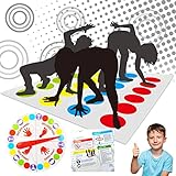GUBOOM Twister Juegos Suelo, Niños Juego de Fiesta, Juego de Equilibrio Divertido, Juego Equipo de Familiar, Twister Juego Ejercicio Equilibrio y flexibilidad para niños y Adultos