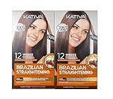 Kativa Keratina y Argán - Kit Alisado Brasileño PACK 2x150 ml