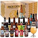 Pack Cata Cervezas Artesanas (16 variedades) – Cerveza española – Pack regalo original – Incluye premiada World Beer Awards '22 Virgen 360 Medalla Plata