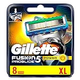 Gillette Fusion ProGlide Power - Cuchillas de recambio para maquinilla de afeitar, 8 unidades