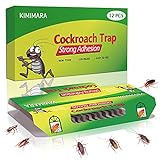 Kimimara Cucaracha Trampas, 12 Pcs Trampas para cucarachas con Cebo Incluido