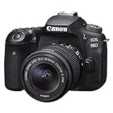 Canon EOS 90D - Cámara Réflex de 32.5 MP (Sensor APS-C, 45 Puntos AF, Disparos de 10fps, EOS Movie 4k+Full HD, Wi-fi, Bluetooth) Negro - Kit Cuerpo con Objetivo EF-S 18-55mm f/ 3.5-5.6 IS USM