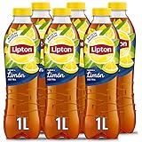Lipton Limón 1L - Refresco de Té con Sabor a Limón - Botella - Pack de 6