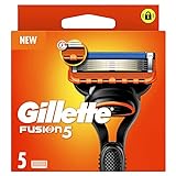 Gillette Fusion5 Cuchillas De Recambio Para Maquinillas De Afeitar Para Hombre, 5 Recambios Para Máquina De Afeitar