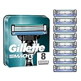 Gillette Mach 3 - Cuchillas de recambio para maquinilla de afeitar (8 unidades)