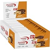 Premier Protein High Protein Bar Chocolate Caramel 16x40g - Alto contenido en proteínas + Sin aceite de palma