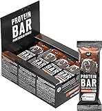 nu3 Barritas de proteínas – Barras deportivas con 40% de proteína sabor chocolate – Mejoradas con whey protein, creatina y creapure – 3.95g de fibra y solo 160 Kcal - 12 x 50g