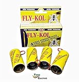 Todo Cultivo Tira atrapamoscas Adhesiva no venenosa Fly-KOL. 40 uds. Protección eficaz contra Moscas, Insectos y Mosquitos