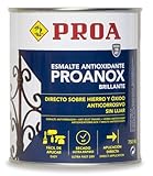 Esmalte antioxidante directo sobre óxido. Blanco. 250 ML. Pintar sobre hierro y óxido sin necesidad de imprimación. Proanox.