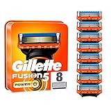 Gillette Fusion5 Power Cuchillas De Recambio Para Maquinillas De Afeitar Para Hombre, 8 Recambios Power Para Máquina De Afeitar